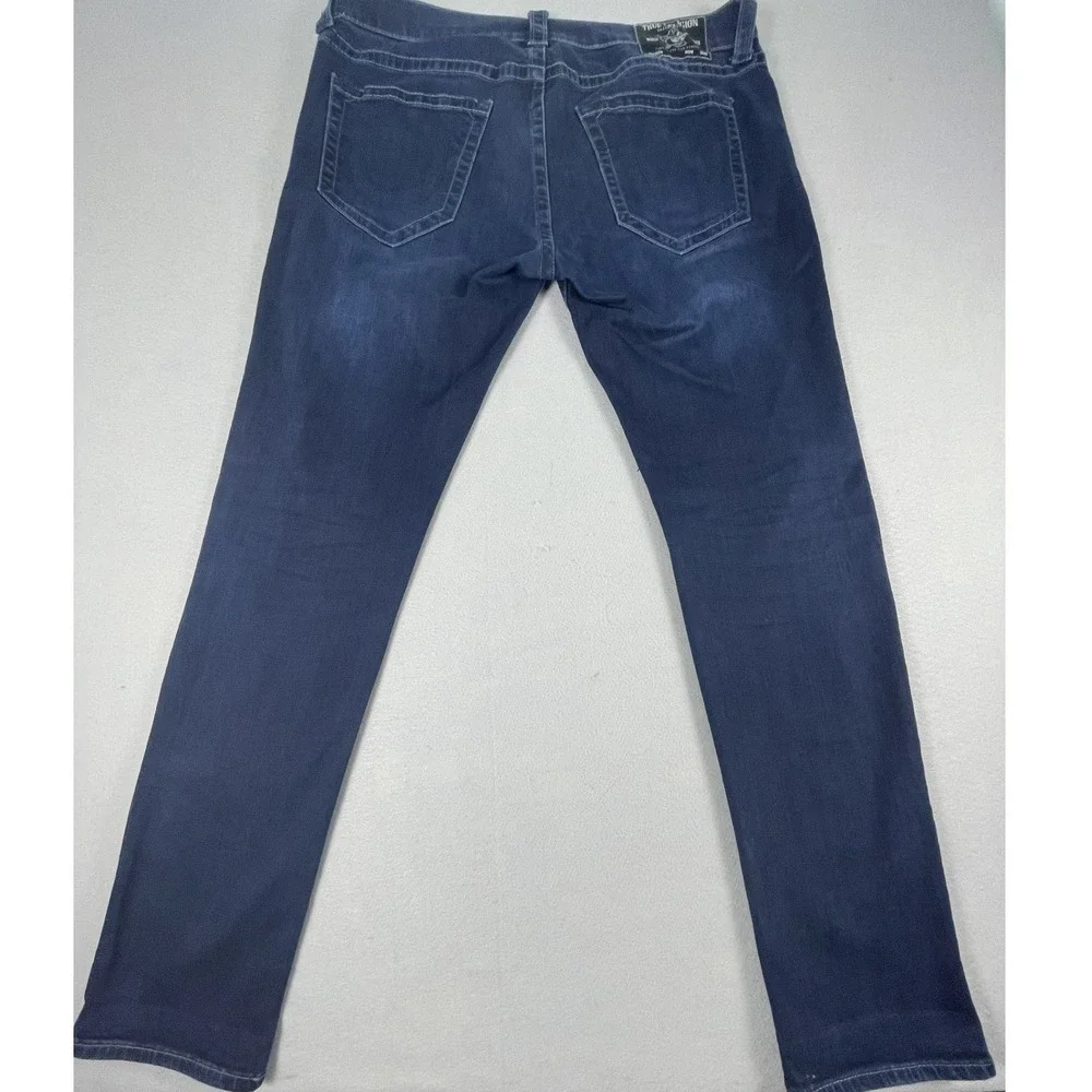 True Religion Jeans Mens 36 Blue Rocco Relaxed‎ Skinny Indigo Denim Five Pocket